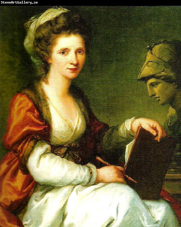 Angelica Kauffmann sjalvportratt med minervabyst